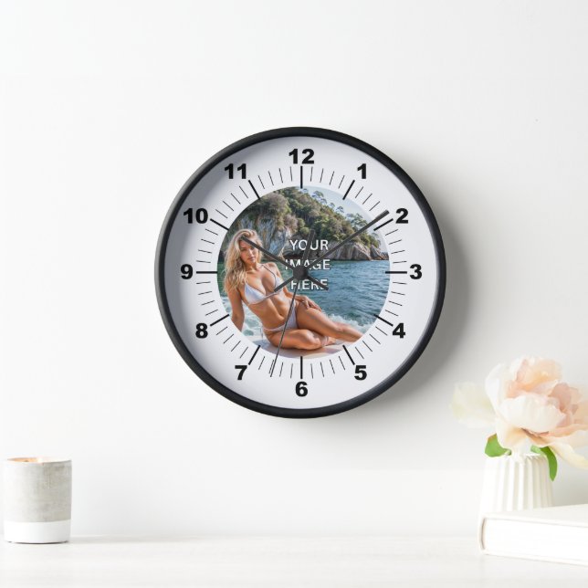 TIME! ⏰ Custom Wall Clock – Add Your Design Uhr (Zuhause)