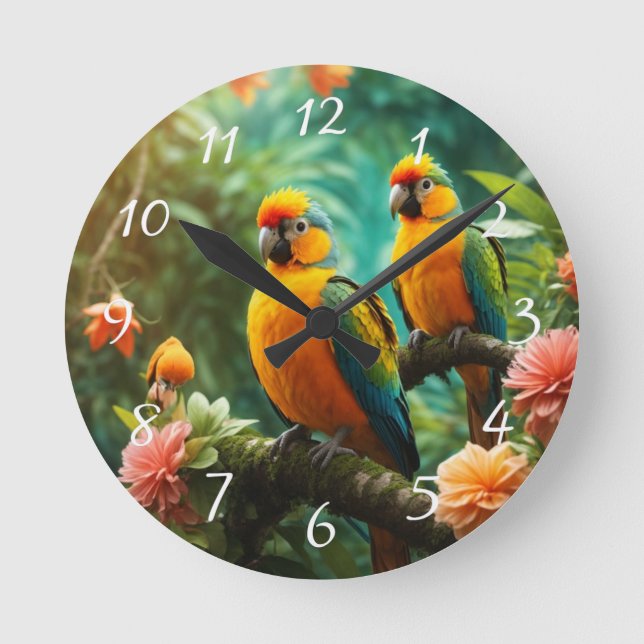 "Time Flies" Wall Clock Runde Wanduhr (Vorderseite)