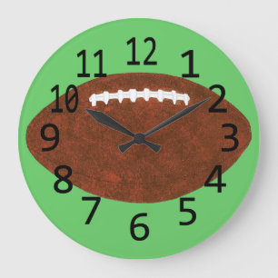 Time for Football Sport Wall Clocks Große Wanduhr