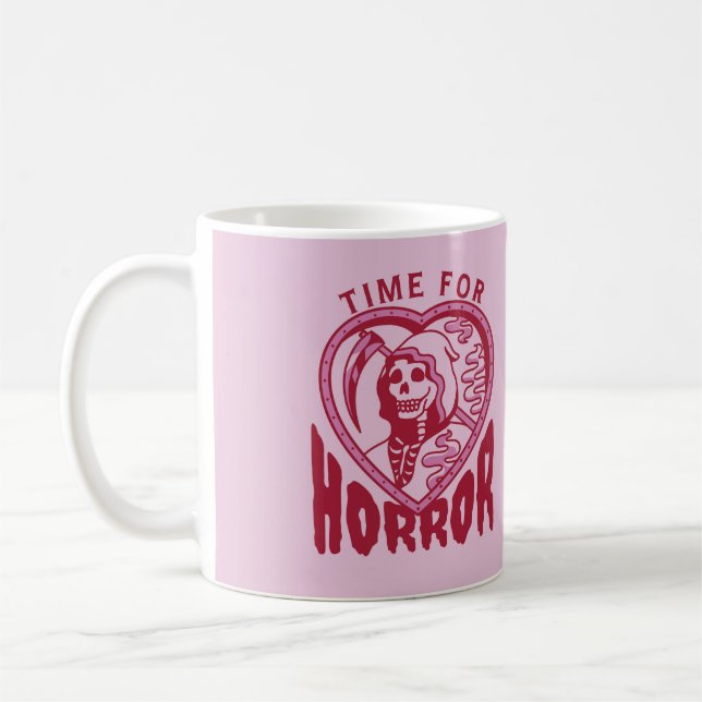Time For Horror Halloween Mug Kaffeetasse (Links)