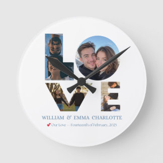 Time for Love – Romantic Wall Clock Runde Wanduhr