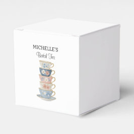 Time for Tea Bridal Shower Favor Boxes Geschenkschachtel