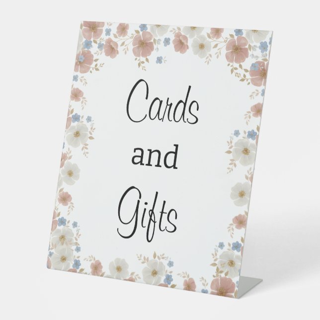 Time for Tea Bridal Shower Table Top Sign Sockelschild (Vorderseite)