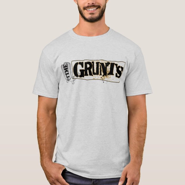 Time Grunts Comic Logo Basic T - Shirt (Vorderseite)
