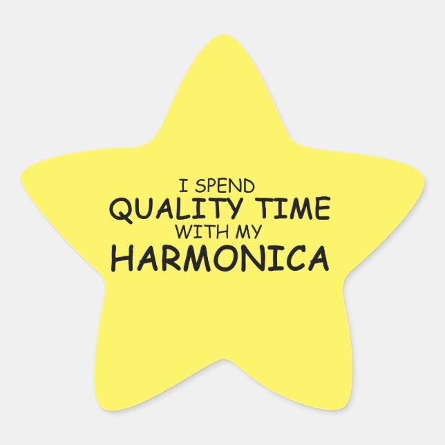 Time Harmonica Star Sticker (Vorderseite)