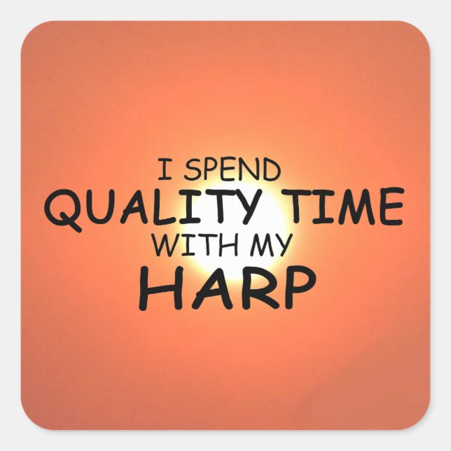 Time Harp Square Sticker (Vorderseite)