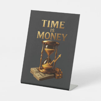 Time Is Money | Powerful Motivational Design Sockelschild