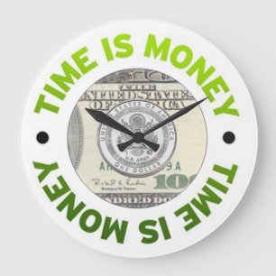 Time is Money Wall Clock Große Wanduhr