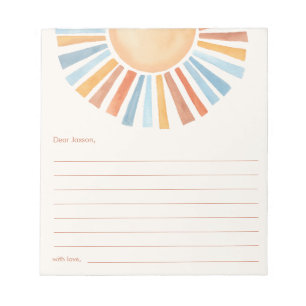 Time Kapsel Boho Sonnenschein Notizblock