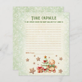 Time Kapsel Weihnachts Baby Shower Game