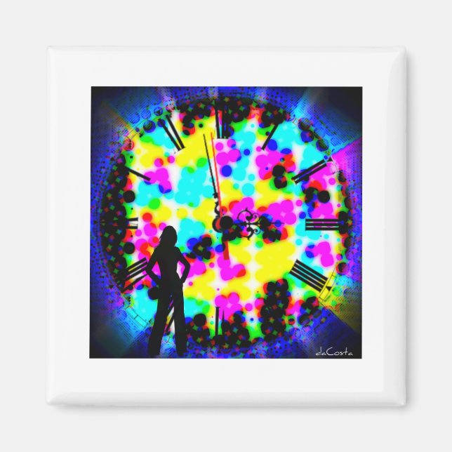 Time Kühlschrankmagnet Magnet (Vorne)