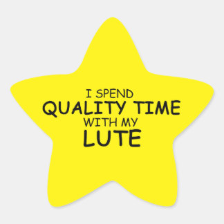 Time Lute Star Sticker