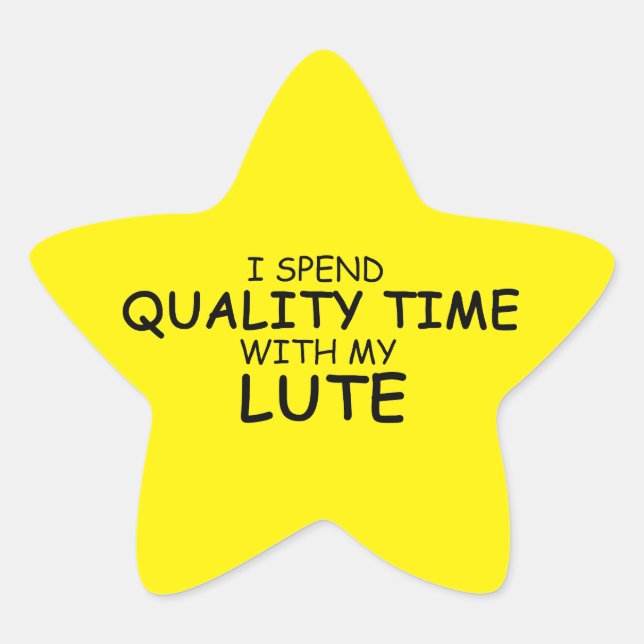 Time Lute Star Sticker (Vorderseite)