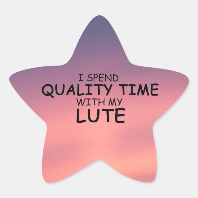 Time Lute Star Sticker (Vorderseite)