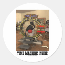 Time Machine Inside (Open Source Duke) Runder Aufkleber