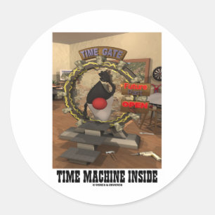 Time Machine Inside (Open Source Duke) Runder Aufkleber