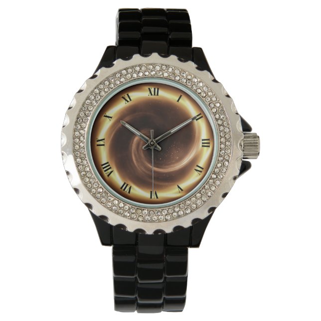 Time Machine ~ Spiralfeuer Vortex ~ Zeitportal ~ Armbanduhr (Vorderseite)