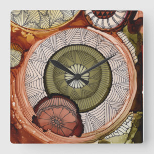 Time Machine Square Akryluhr Quadratische Wanduhr