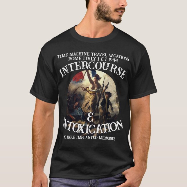 Time Machine Travel Vacations Rome Italy T-Shirt (Vorderseite)