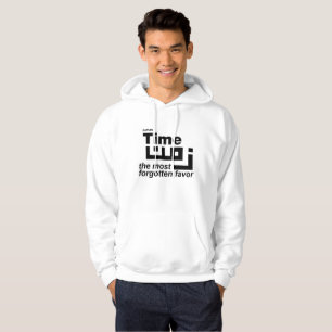 Time Man White Hoodie