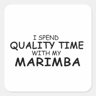 Time Marimba Square Sticker