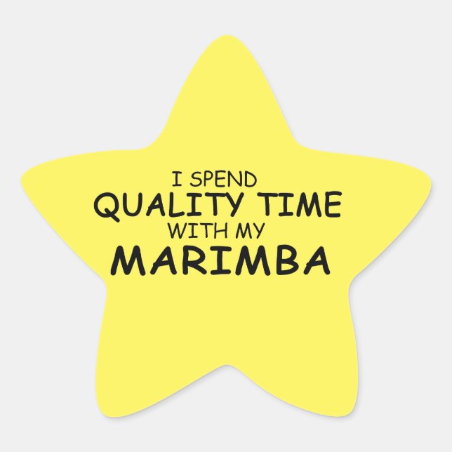 Time Marimba Star Sticker (Vorderseite)