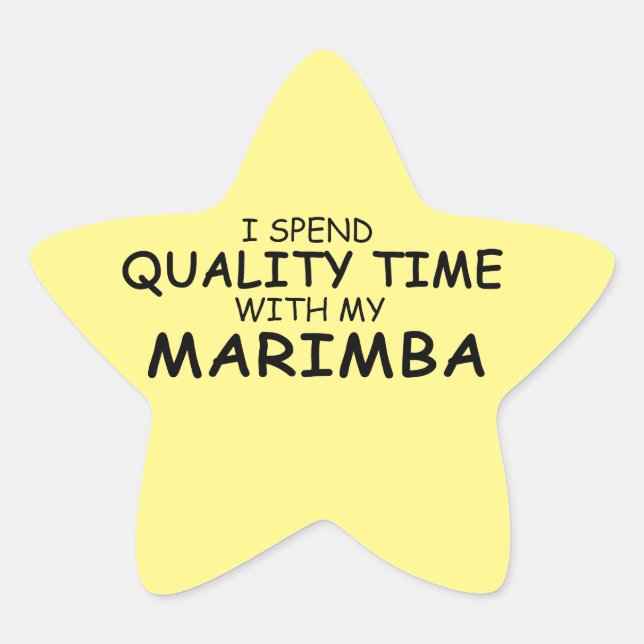 Time Marimba Star Sticker (Vorderseite)