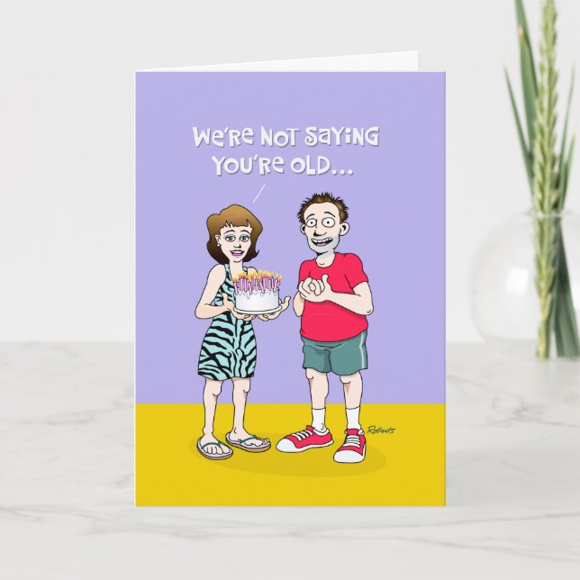 "Time März On" Geburtstag Karte (Vorderseite)