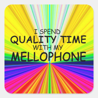 Time Mellophone Square Sticker