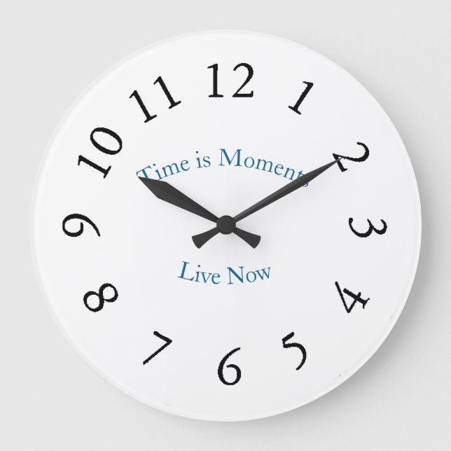 Time-Moments-Live-Now-(c) II Große Wanduhr (Vorderseite)