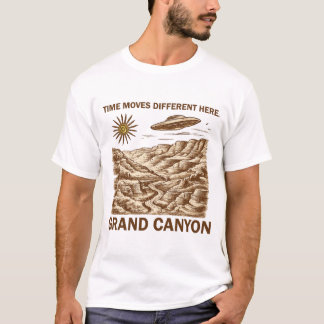 Time Moves Different Here – Vintage Sci-Fi Desert T-Shirt