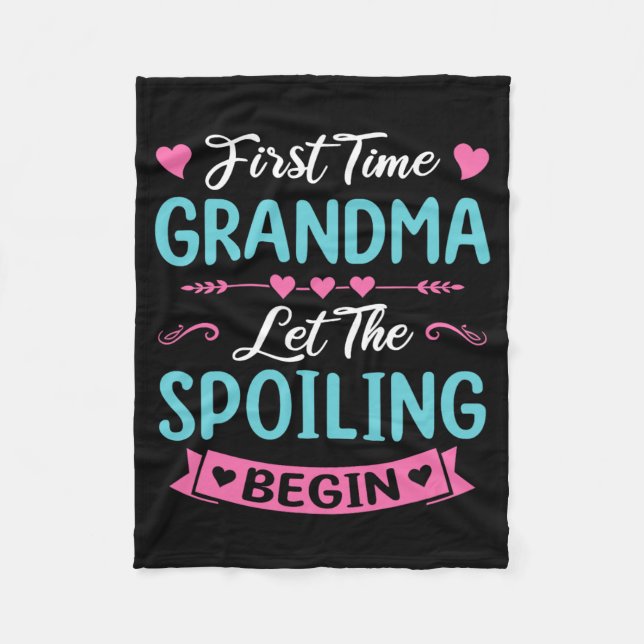 Time Oma New Oma Ba Fleecedecke (Vorderseite)
