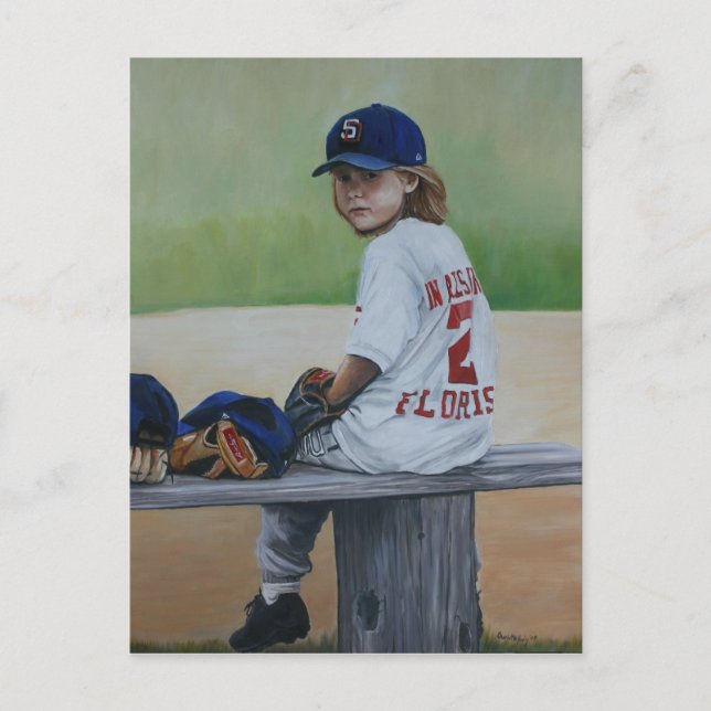 "Time on the Bench" Vervielfältigung Kunst, Dichtu Postkarte (Vorderseite)