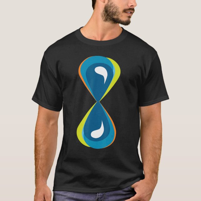 Time Sand Hourglass Stunden Glas Wasser T-Shirt (Vorderseite)