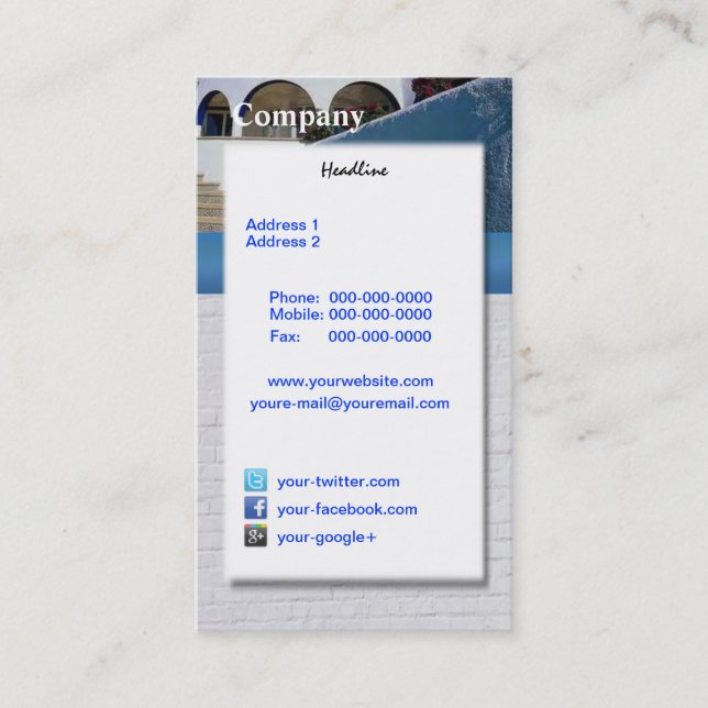 Time Share Business Card Visitenkarte (Vorderseite)