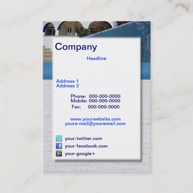 Time Share Business Card Visitenkarte (Vorderseite)