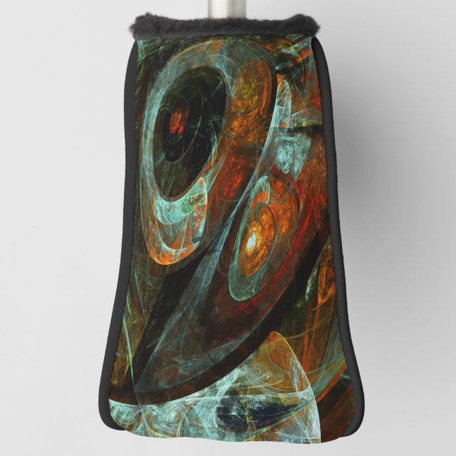 Time Split Abstract Art Golf Headcover (Rotieren 90)