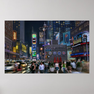 Time Square Night Poster