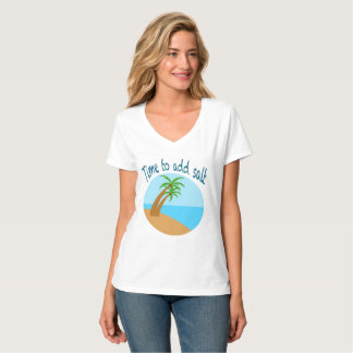 Time to Add Salt – Tropical Beach Palm Tree Summer T-Shirt