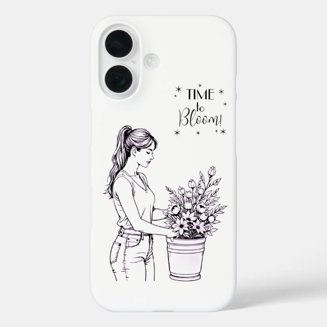 Time to Bloom Handyhülle Case-Mate iPhone Hülle (Rückseite)