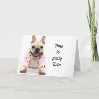 TIME TO "CELEBRATE" US - "TWIN'S" CARD KARTE