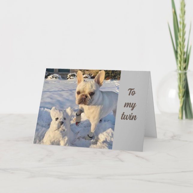 TIME TO "CELEBRATE" YOU - "TWIN'S" CARD KARTE (Vorderseite)