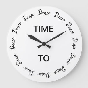 Time to Dance Große Wanduhr
