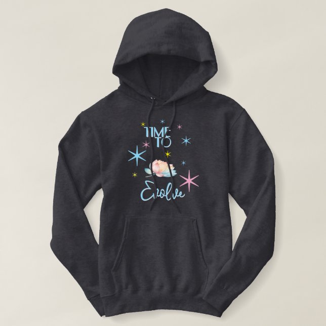 Time To Evolve Cosmic Lotus Hoodie (Design vorne)