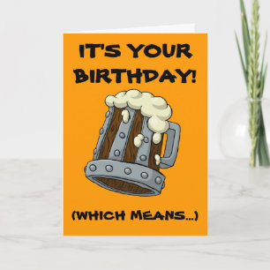 Time To Get Drunk Birthday Card Karte