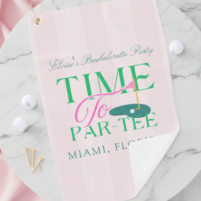 Time to Par-Tee Golf Bachelorette Golfhandtuch (Time to Par-Tee Golf Bachelorette Golf Towel)