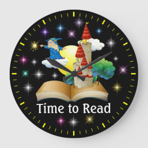 Time To Read - Literacy Wall Clock - SRF Große Wanduhr
