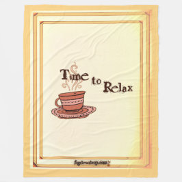 Time to Relax "Chocolate Bar" Fleece Blanket 