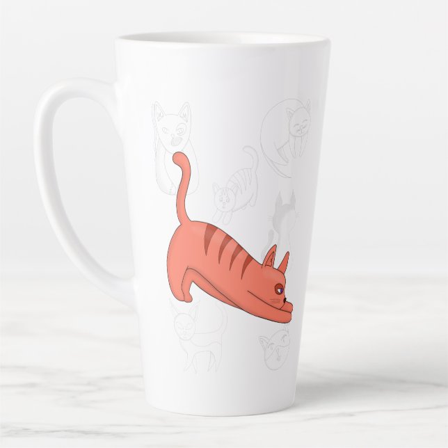 Time to Stretch Two-Tone Coffee Mug Teapot Milchtasse (Links)