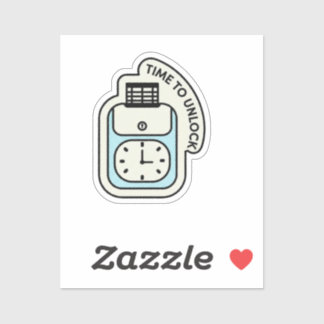 Time to Unlock Digital Aufkleber